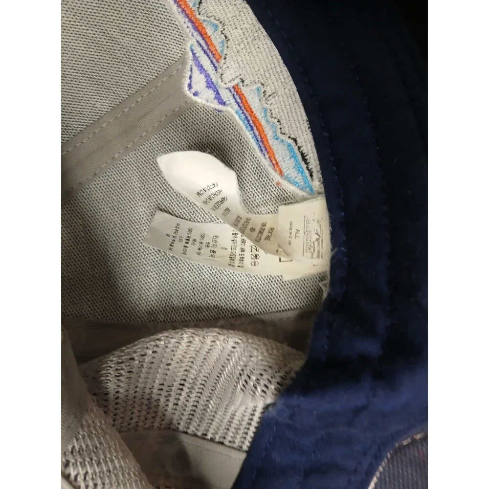Patagonia Hat Cap Snapback Fitz Roy Fish Trout Logo Blue One Size Trucker